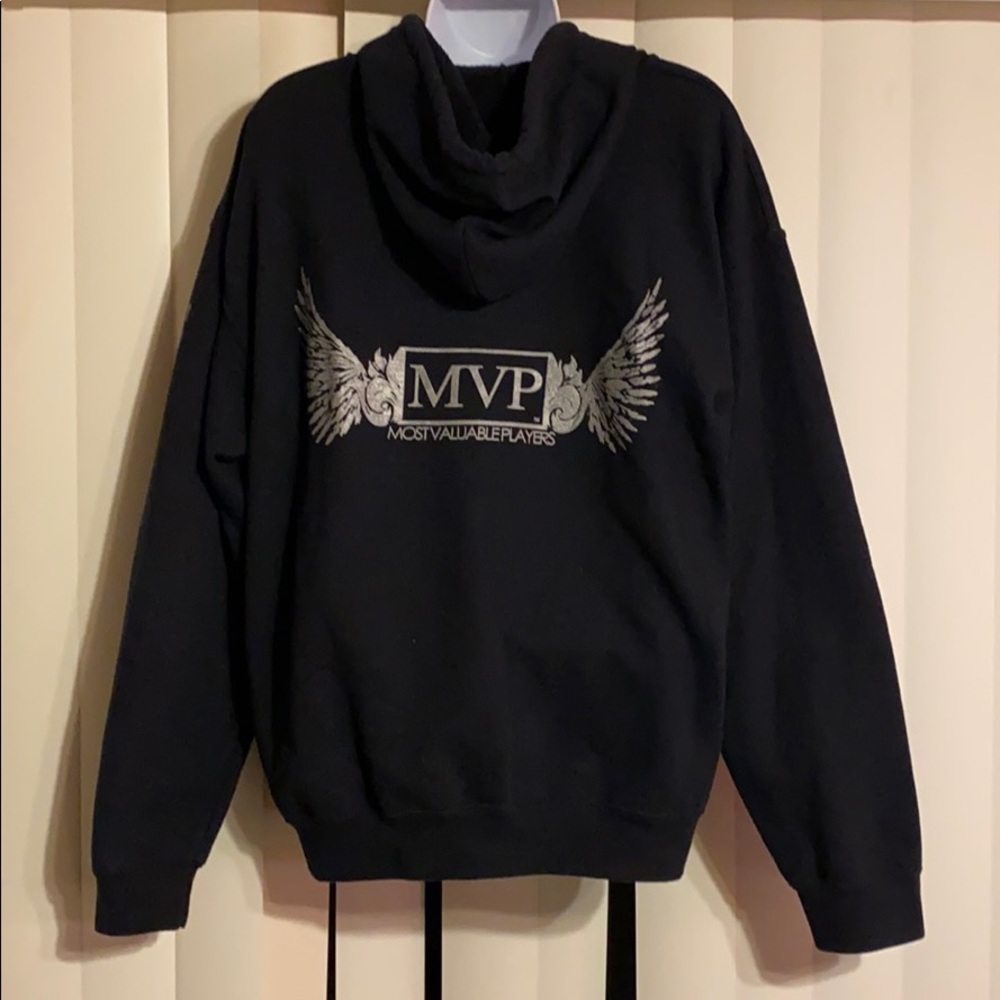Hoody: MVP Most Valuable Players Black Gildan Hoodie Sweatshirt - M